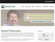 Tablet Screenshot of lewisinjurylawyers.com